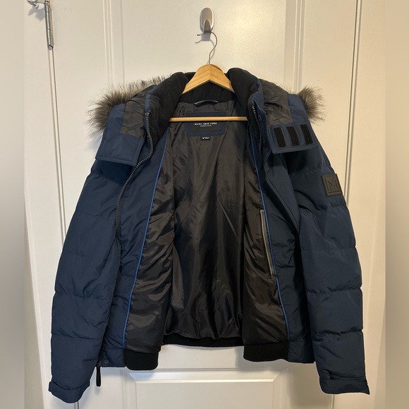DOWN PUFFER BOMBER BY MARC ANDREW MARC NEWYORK SIZE SMALL MENS - Picture 3 of 5